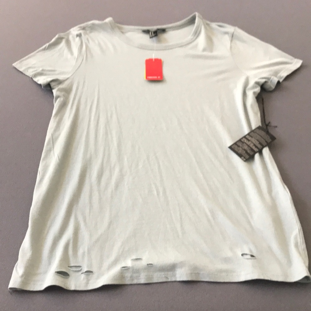 baby blue super soft tee